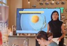 La presidenta de Inprovo, Ester Muñoz, durante la presentación de la V edición del ‘Observatorio del Consumo de Huevo en España’.