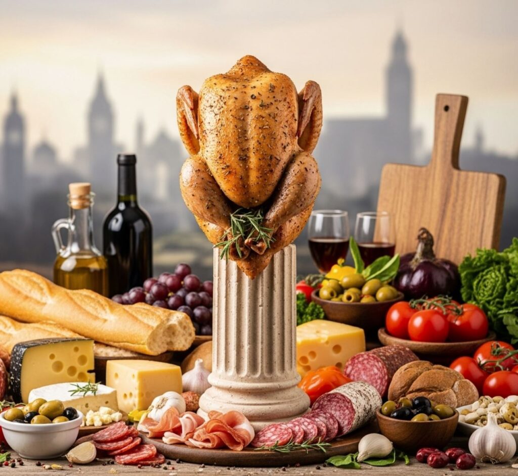 La avicultura de carne, un PILAR imprescindible en la soberanía y la seguridad alimentaria europea.
(Imagen creada por NeXusAvicultura )